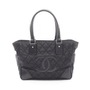 Chanel Paris York Tote Bag Leather Black
